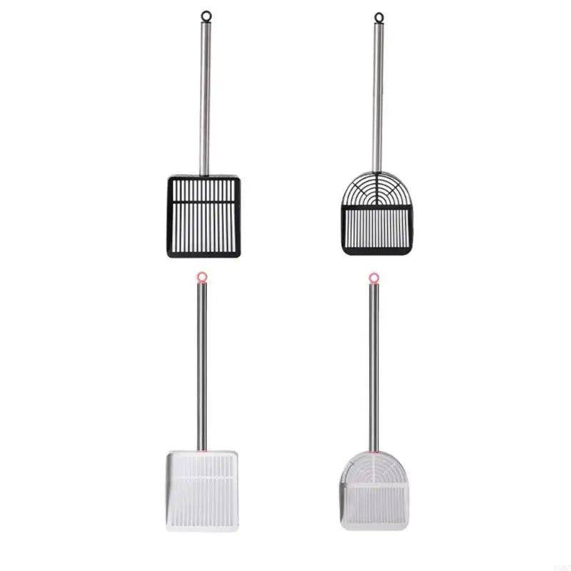 Cats Litter Scoops Smooth Metal Sifter Hollow Deep Shovel Handle Poop