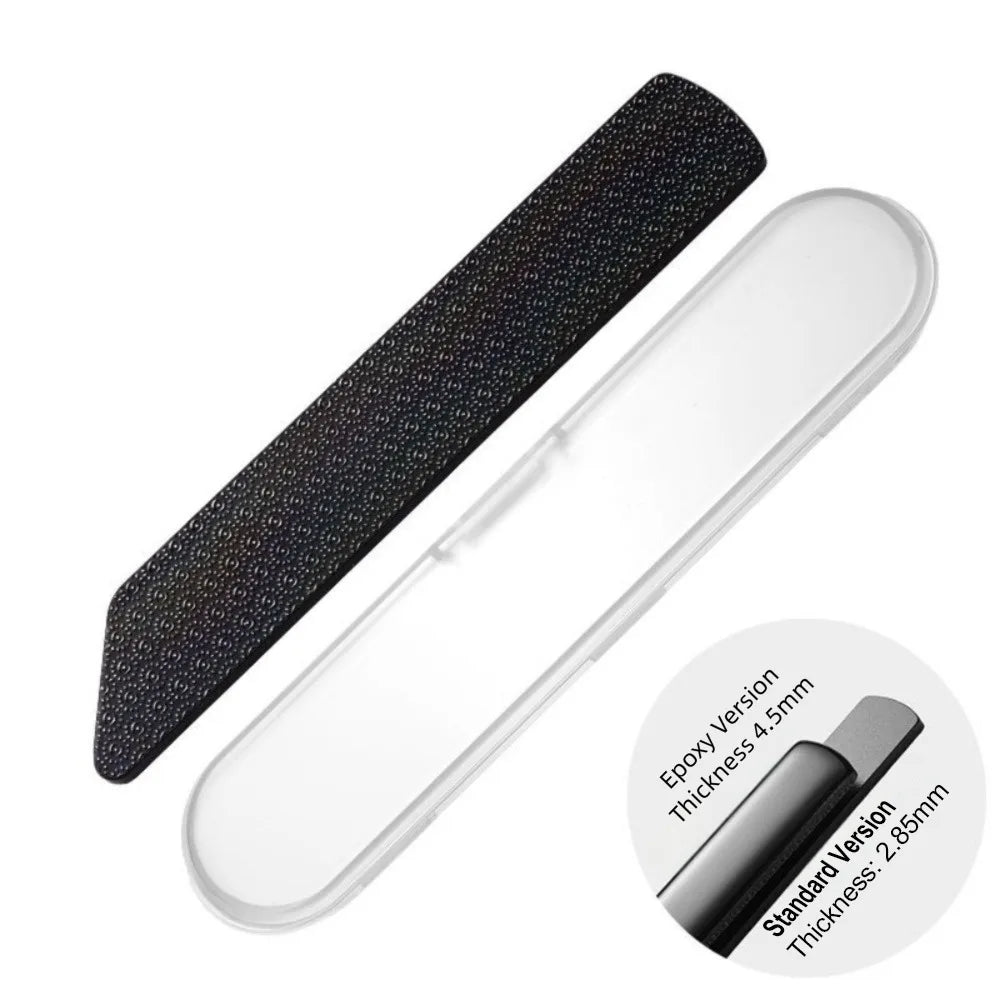 Dead Skin File Nano Grinding Strip Sheath Exfoliation Foot Nail Handle Zpaxo Transparent Box