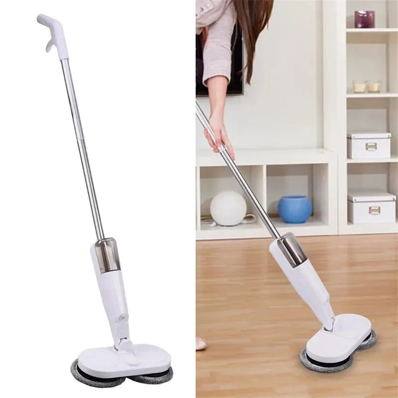 Wireless Electric Spin Mop Cleaner Automatic 2 in 1 Wet & Dry Home Cleaner Car Glass Ceiling Door Windows Floor Scrubber Machine Zpaxo