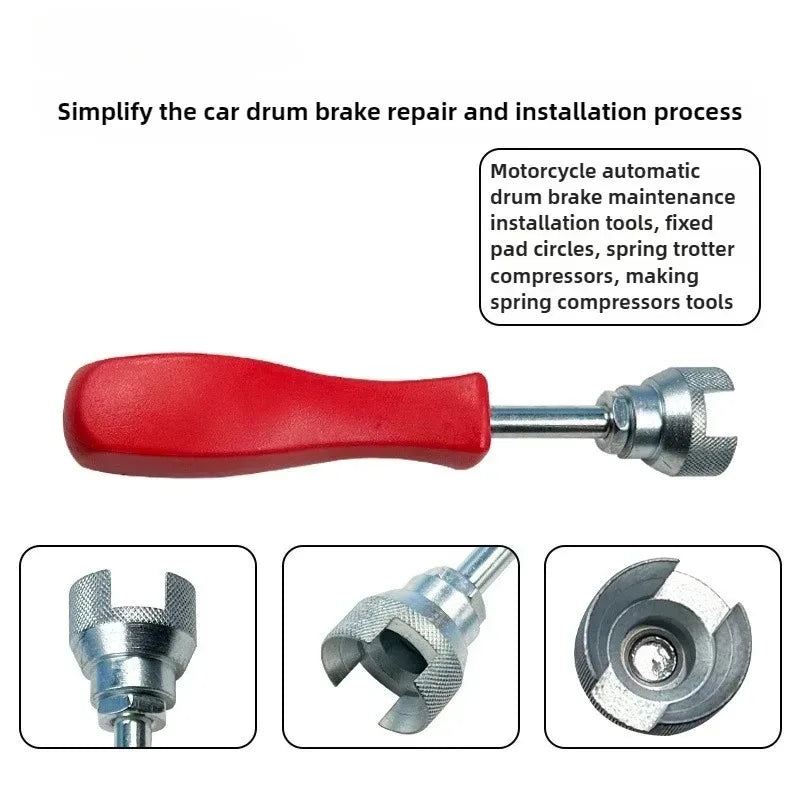 Drum Brake Spring Shoe Compressor Tool – 5.7" Alloy & ABS