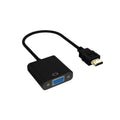 1080P HDMI to VGA Adapter Cable – Male to Female Converter HDMI VGA Adapter Zpaxo Black