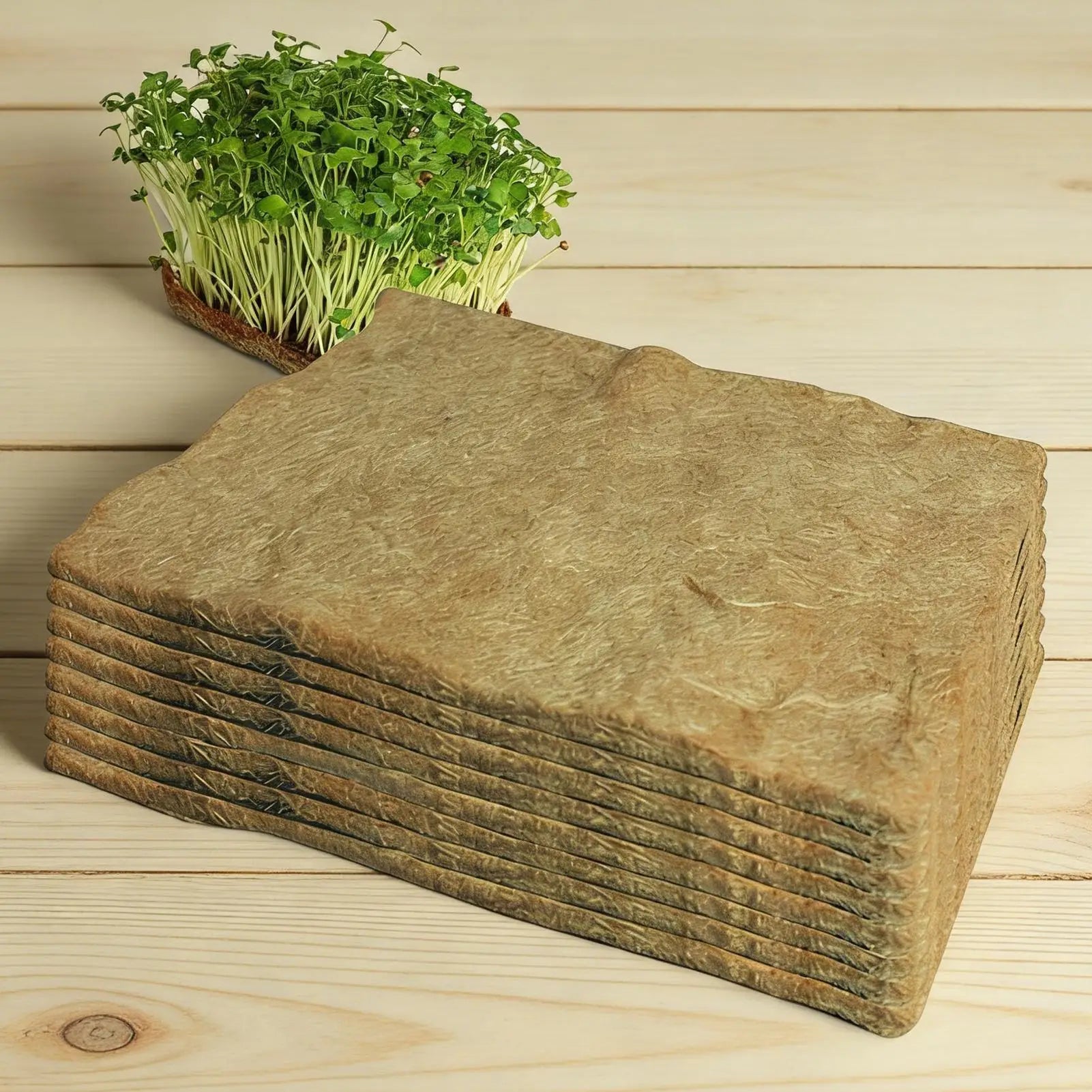 Jute Grow Mat 8 Pieces Jute Growing Seedling Pads 10x20 Inch Organic Germination Mat for Beginner Indoor Home Garden Balcony Zpaxo