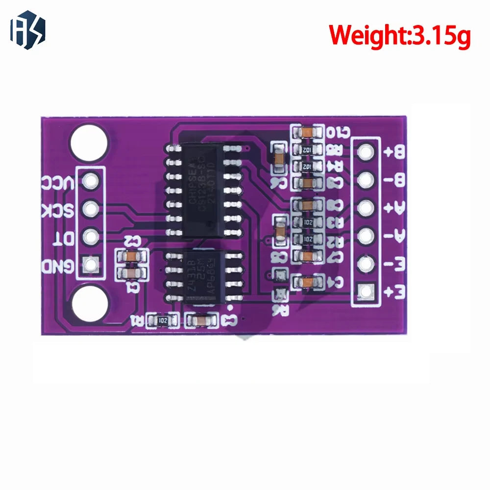 CS1238 24-Bit High-Precision ADC Module - Dual-Channel Load Cell Amplifier with Integrated TL431 Voltage Reference for Weighing Zpaxo