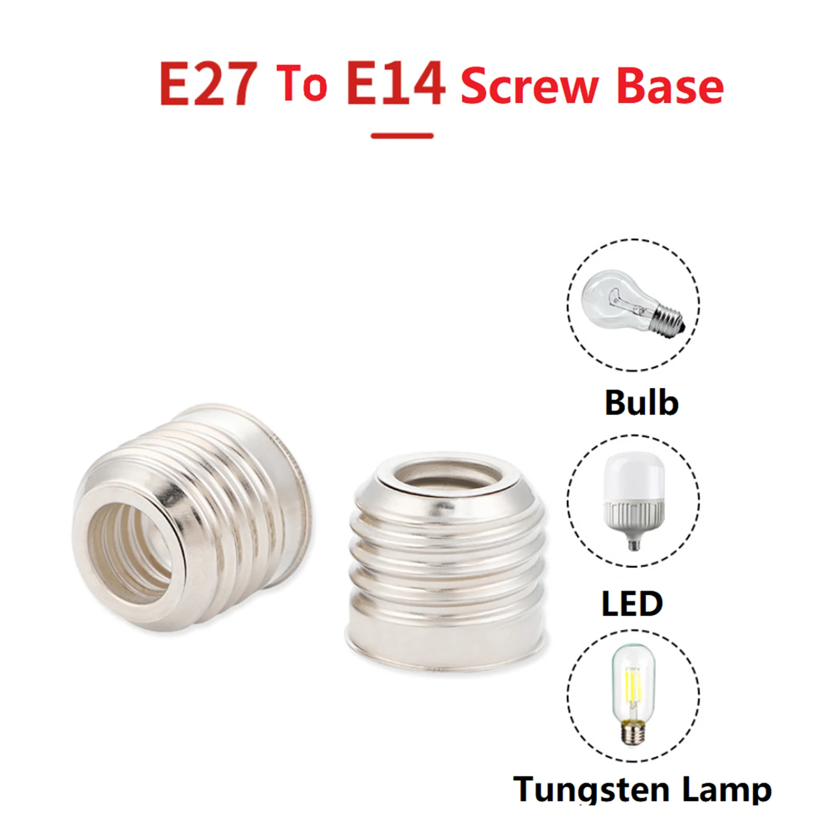 110V E27 E14 Lamp Holder Converter Socket Light Bulb Adapter Plug