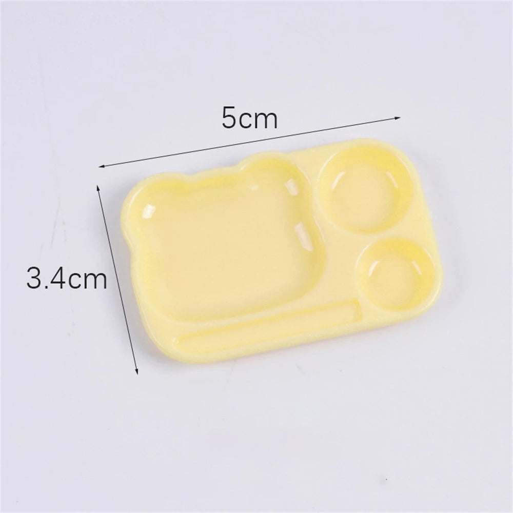 Cartoon Palette Nail Art Mixing Drawing Gel Polish Painting Board Zpaxo Yellow-1pcs