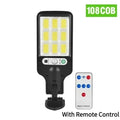 COB Solar Wall Light – Motion Sensor, 3 Modes, Waterproof