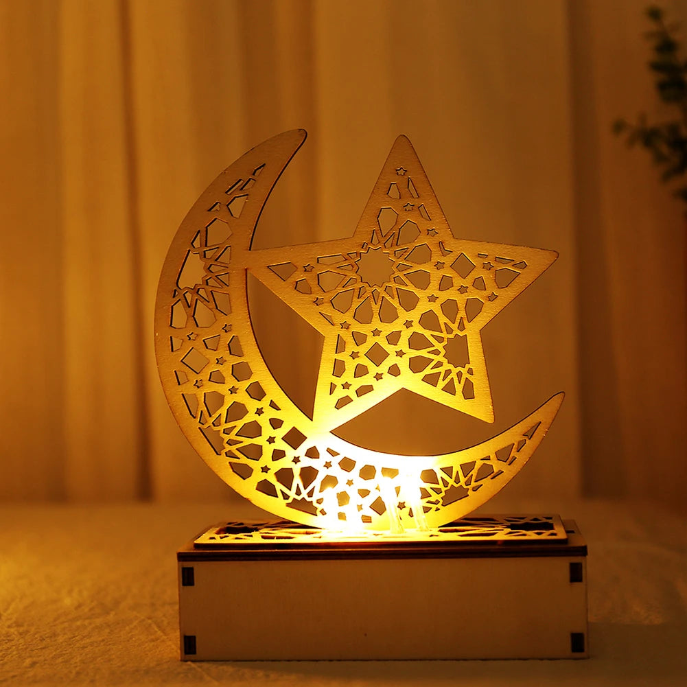 Ramadan Desk Lamp Led Moon Decoration Home Metal Kareem Light Eid Zpaxo Ramadan Lights B