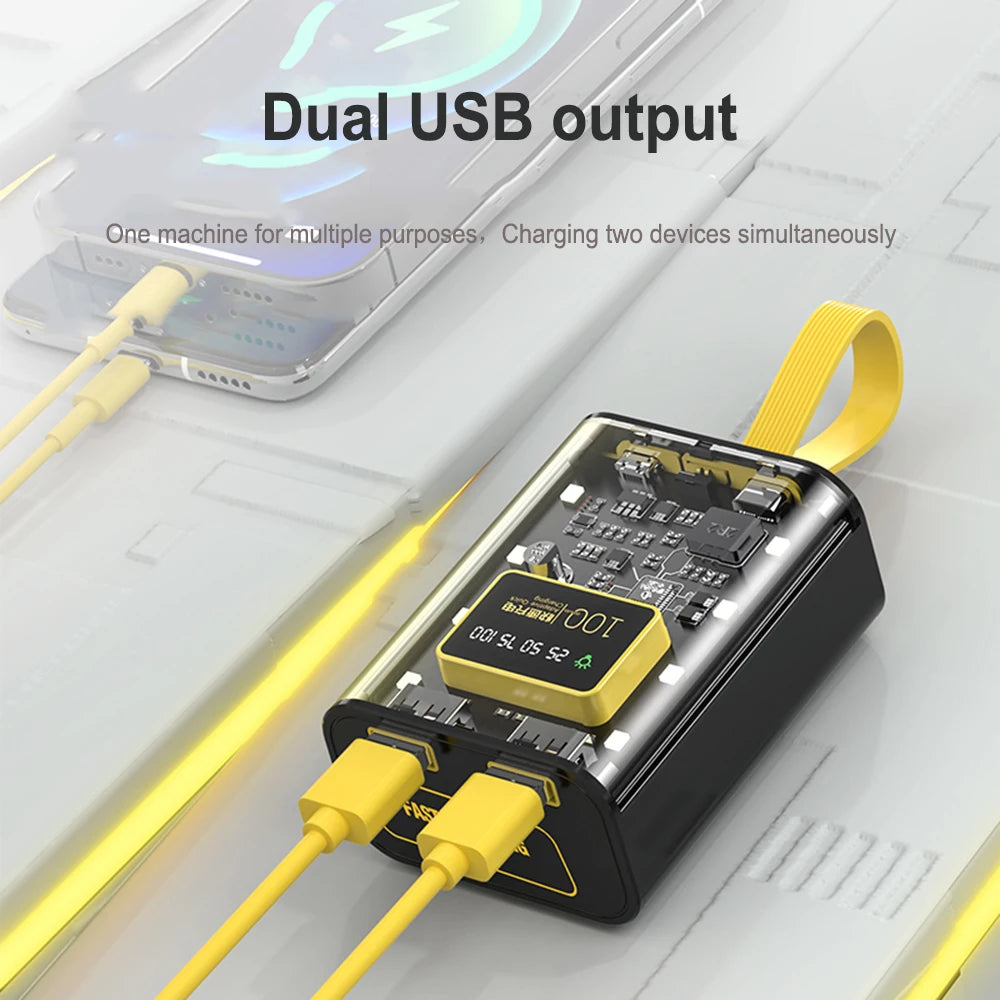18650 DIY Power Bank Cases Battery Storage Box Large Screen Digital Display Night Light Dual USB Charge Shell for iPhone Xiaomi Zpaxo