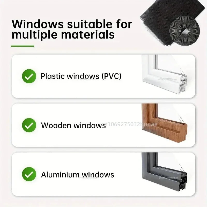 Mosquito Net Mesh Magnetic Mosquito Net Mosquito Nets for Window Living Room Bedroom Easy To Cleanventilate Breathable Fine Mesh Zpaxo