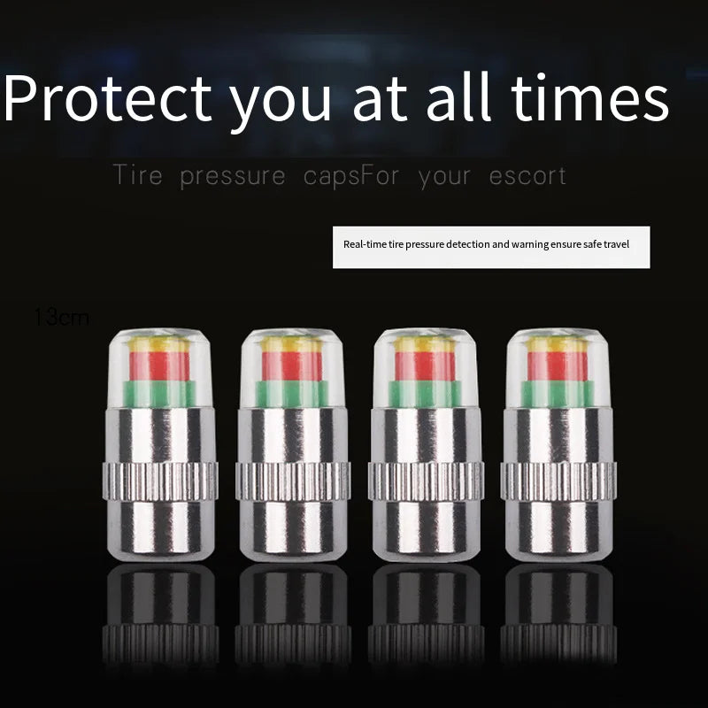 External Tire Pressure Monitor Warning Cap Anti-theft Vacuum Valve