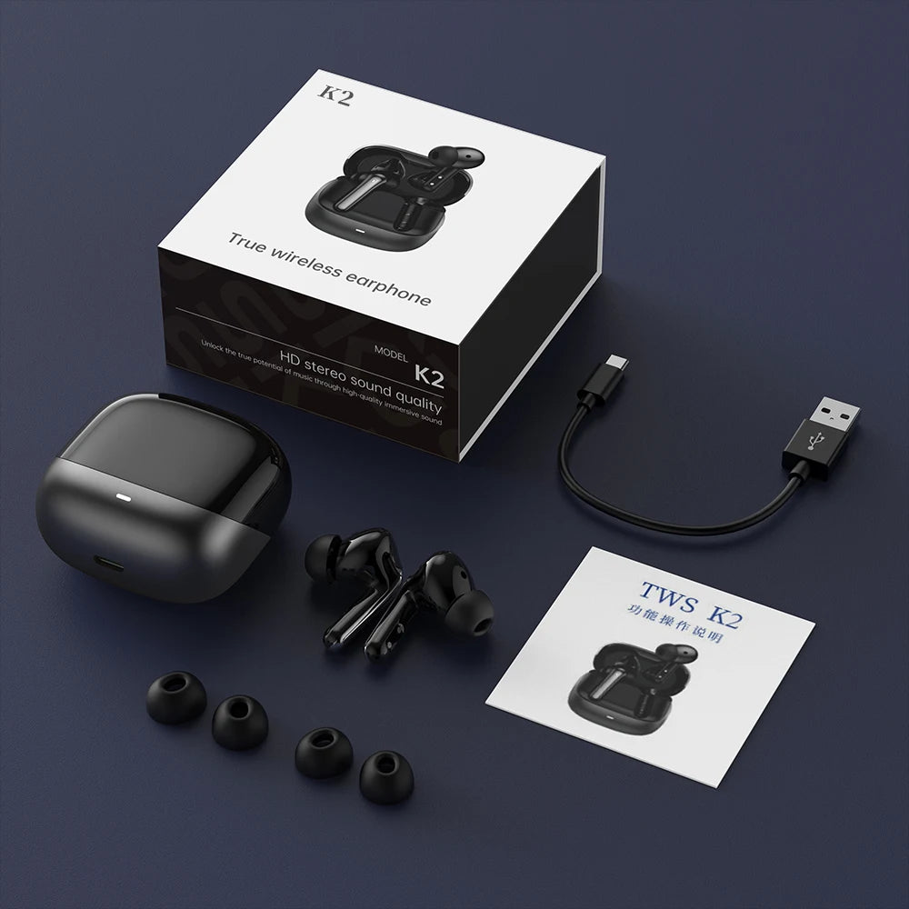 ANC Bluetooth 5 3 Earphones Hybrid Active Noise Cancelling Wireless