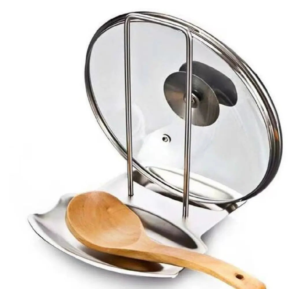 Stainless Steel Pot Lid Holder & Kitchen Storage Rack Organizer Kitchen Storage Rack Zpaxo