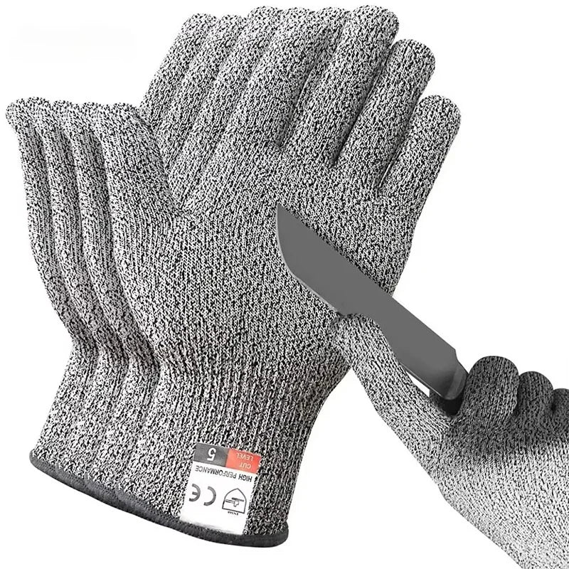 Level 5 Safety Protection Anti-Cut Gloves Cut Proof Stab Resistant Stainless Steel Wire Metal Mesh Butcher Cut Resistant Gloves Zpaxo