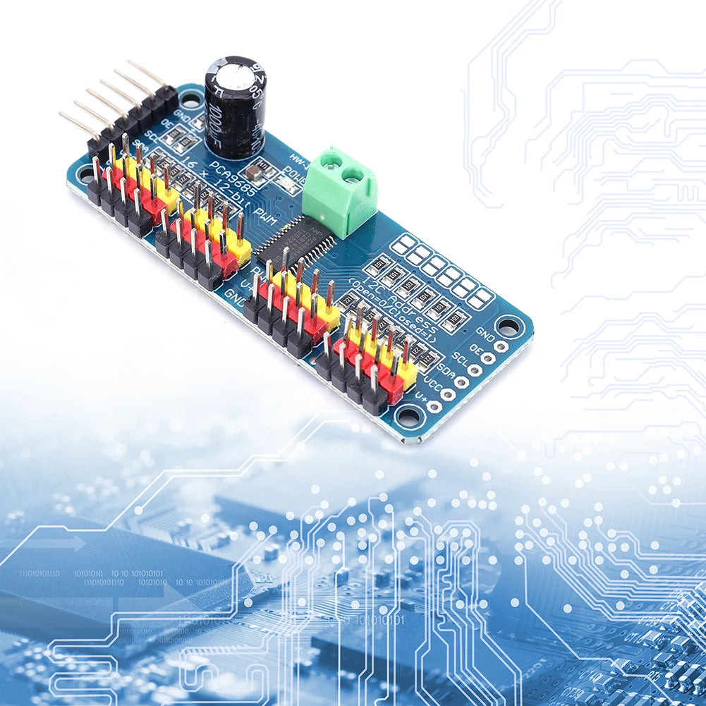 PCA9685 Robot Controller IIC Interface 16 Channel 12-Bit PWM Servo