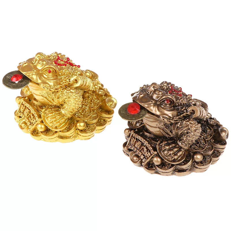 Home Office Decoration Feng Shui Toad Money Lucky Fortune Chinese Frog Zpaxo
