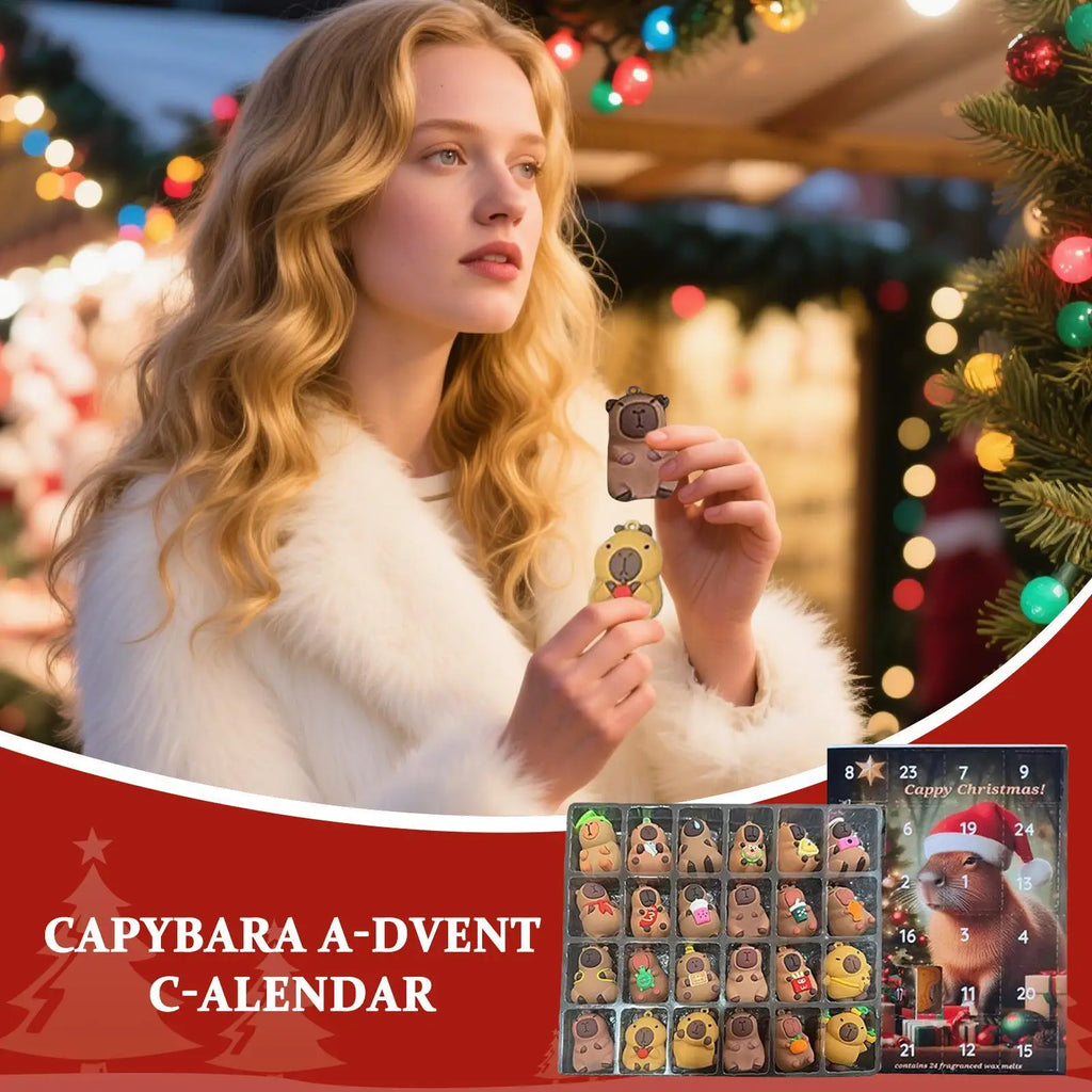 2025 Capybara Advent Calendar 24 Days Christmas Countdown Toy