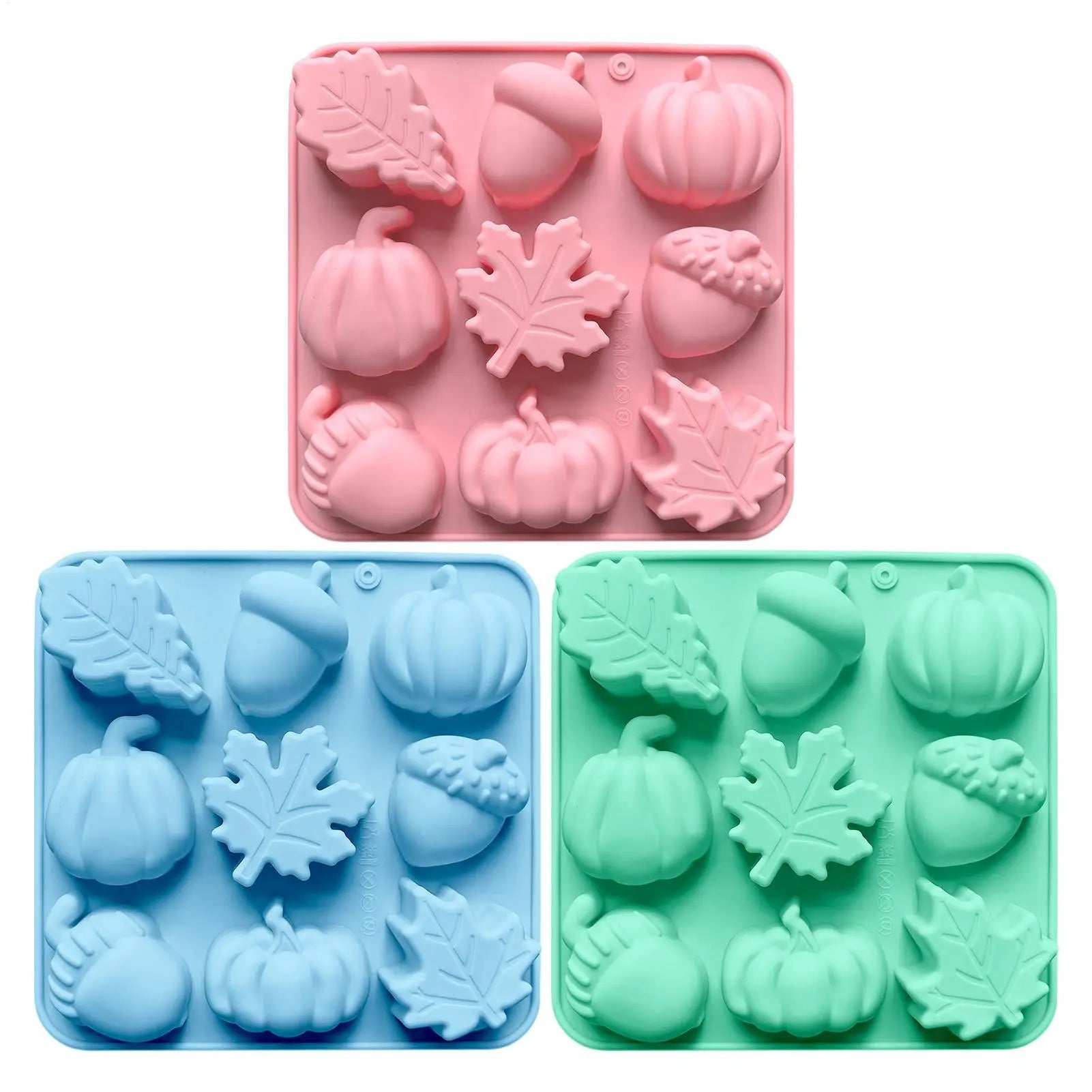 Pumpkin Silicone Mold – Autumn Baking, Resin & Candle Craft Silicone Craft Mold Zpaxo