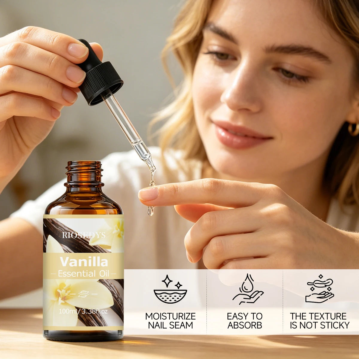 VANILLA ESSENTIAL OIL Suitable Massage Skincare Deeply Nourishes Zpaxo
