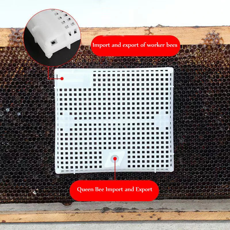 Reusable Queen Bee Isolator Introduction Cage Portable Plastic