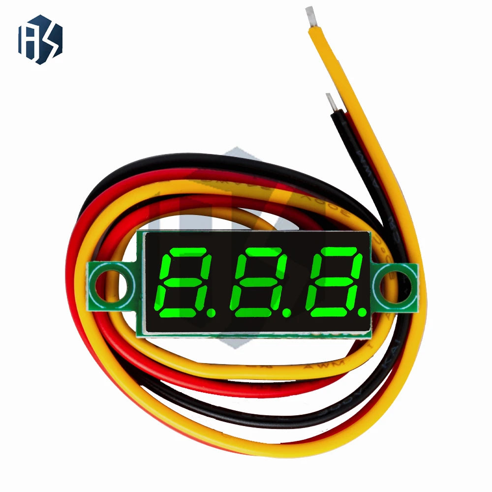 High-precision 0 28 3-Wire Digital Voltmeter LED Display DC 4 5V-30V Zpaxo