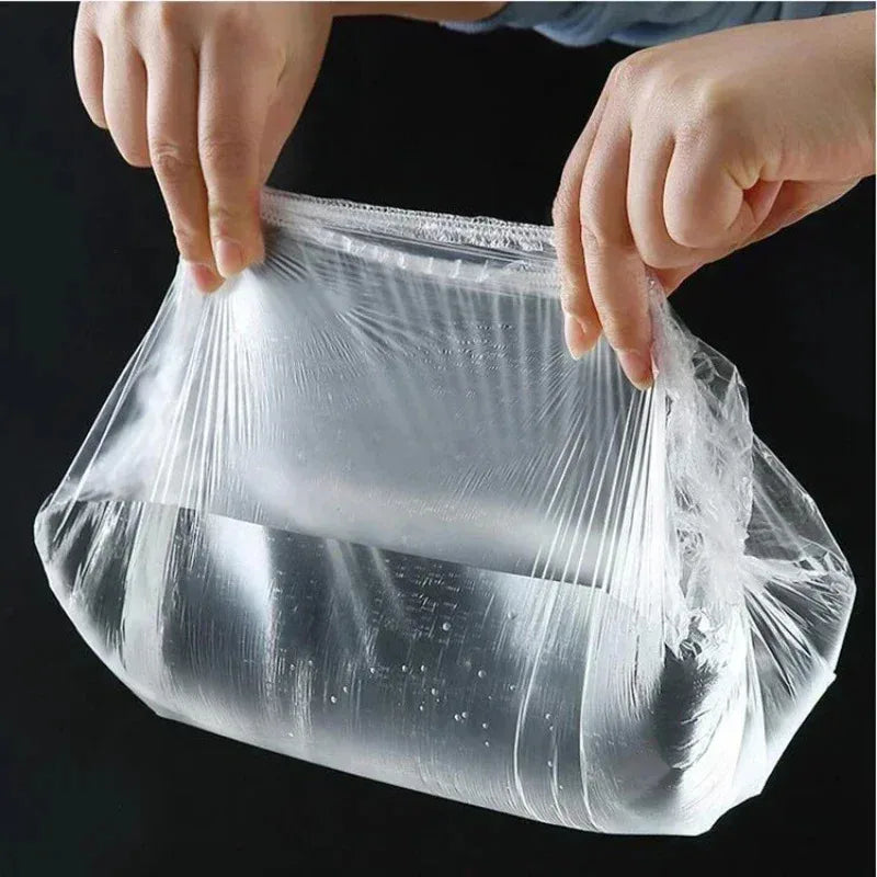 50/100-Pack Reusable Transparent Food Storage Covers for Bowls