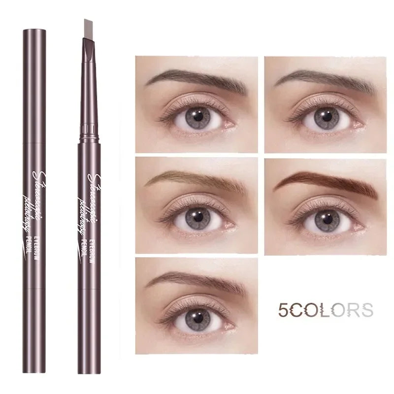 5 Colors Eyebrow Pencil Waterproof Long-lasting Double-headed Tattoo