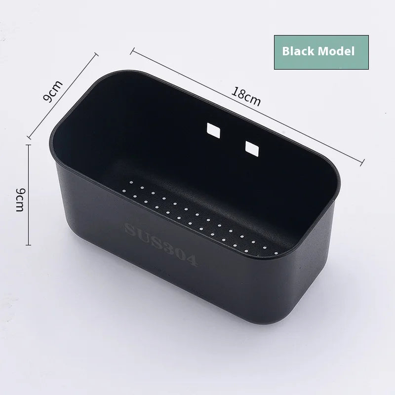 304 Stainless Steel Sink Asphalt Basket Dishwasher Dishwasher Water Pool Hanging Garbage Filter Rack Filter Storage Rack yuzi Zpaxo Black