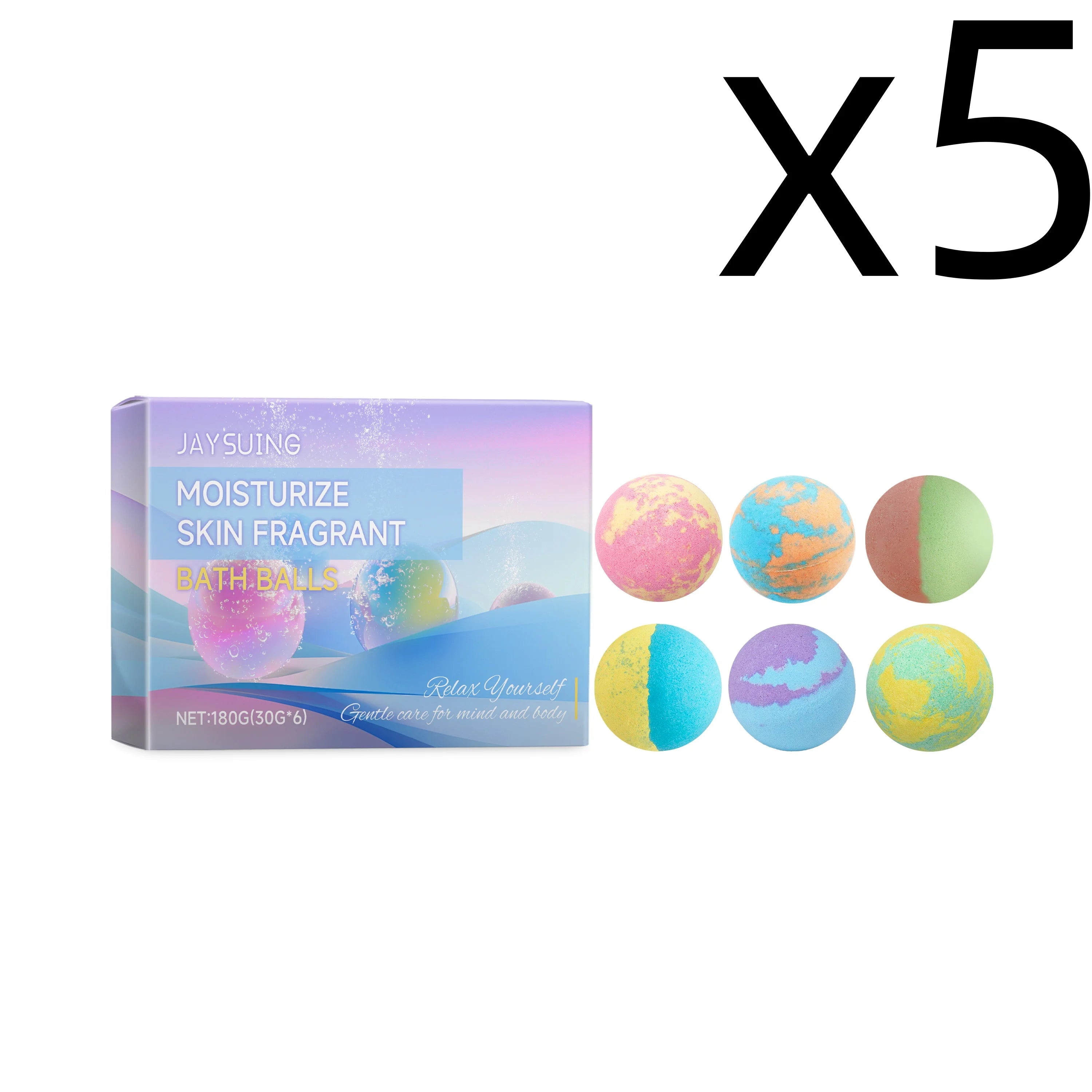 Aromatherapy Bath Bombs Set – Moisturizing & Relaxing 6 pcs Aromatherapy Bath Bombs Zpaxo 6pcs Boxed X 5PCS