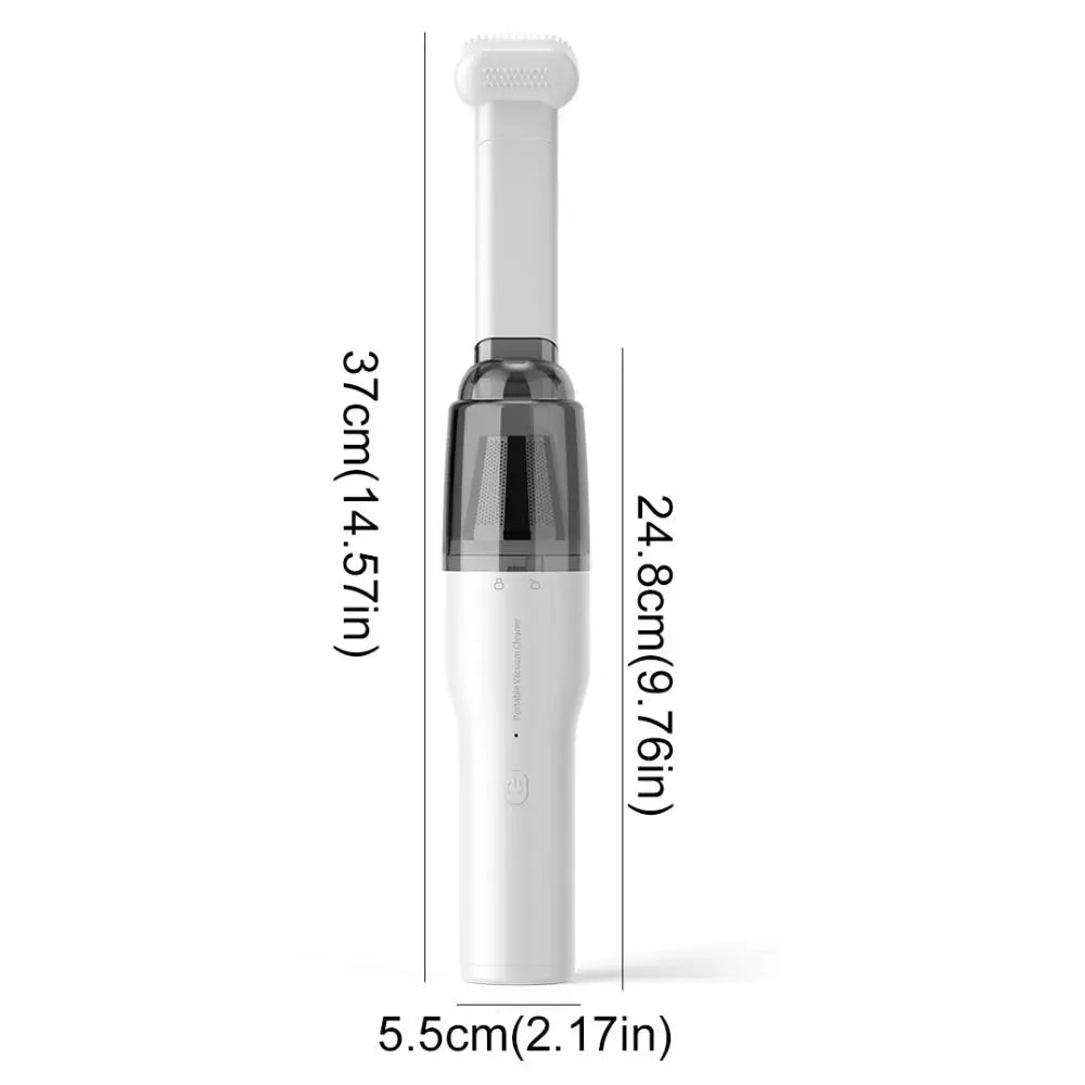 Portable Mini Car Vacuum Cleaner Handheld Auto Dust Remover Rechargeable Cordless Desktop Vacuum Cleaner Living Room Zpaxo