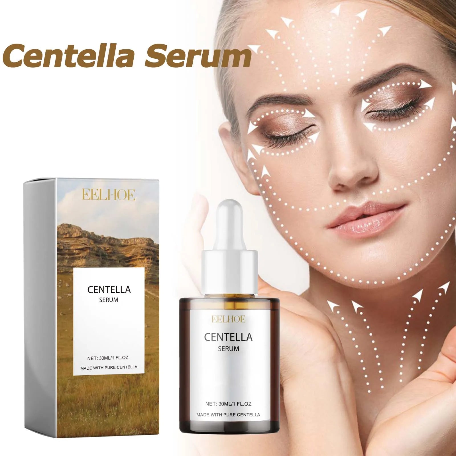 Centella & Hyaluronic Acid Face Serum – Brighten & Moisturize Face Serum Zpaxo