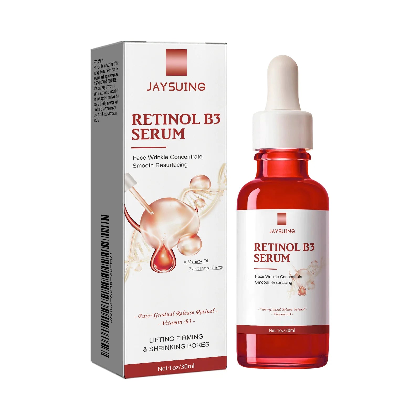 Retinol B3 Face Essence Deep Moisturizing Fade Fine Line Lifting Firming Repair Smooth Nourish Tighten Brighten Serum Skin Care Zpaxo 30ml