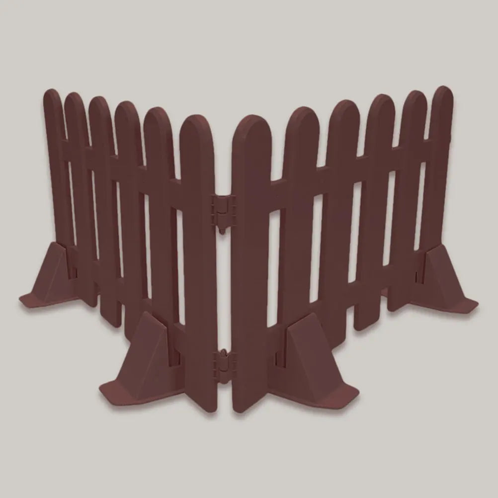 4Pcs Reinforced Plastic Fence Base Garden Fence Stand Support with Dual Side Mounting Holes for Secure Ground Fixation Zpaxo
