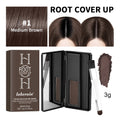 2-in-1 Root Cover Up Hair Palette & Brush – Waterproof Root Cover Up Palette Zpaxo 1Medium Brown