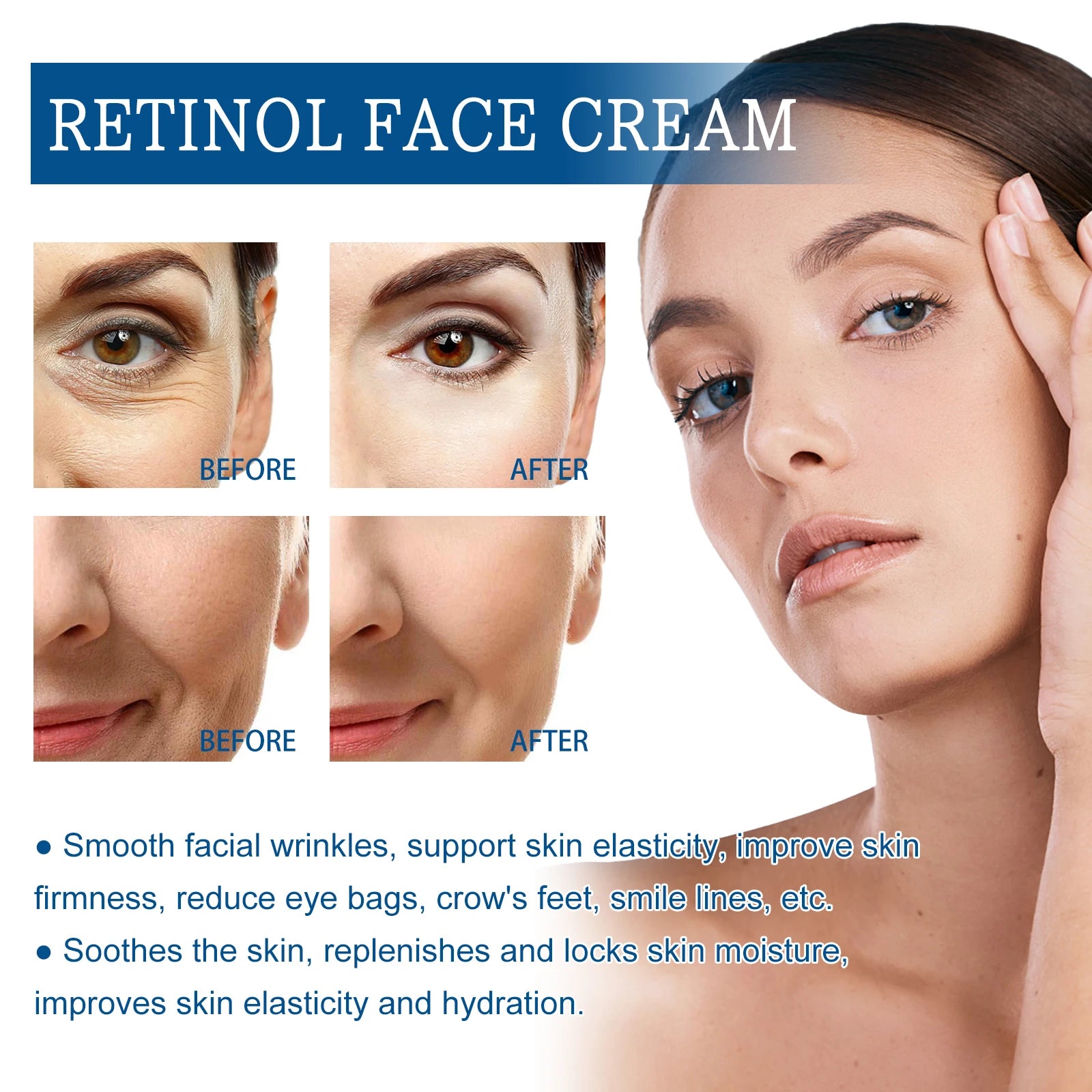 Retinol Anti Aging Face Cream Lifting Firming Fade Dark Spot Line Zpaxo
