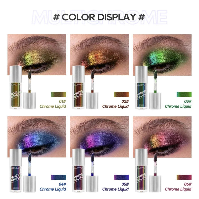 1 PC Powerful Color Chameleon Liquid Eyeshadow, Waterproof Sweatproof, Suitable for Bold and Exaggerated Makeup Zpaxo