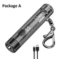 POCKETMAN Mini Keychain Flashlight – USB Rechargeable LED Torch