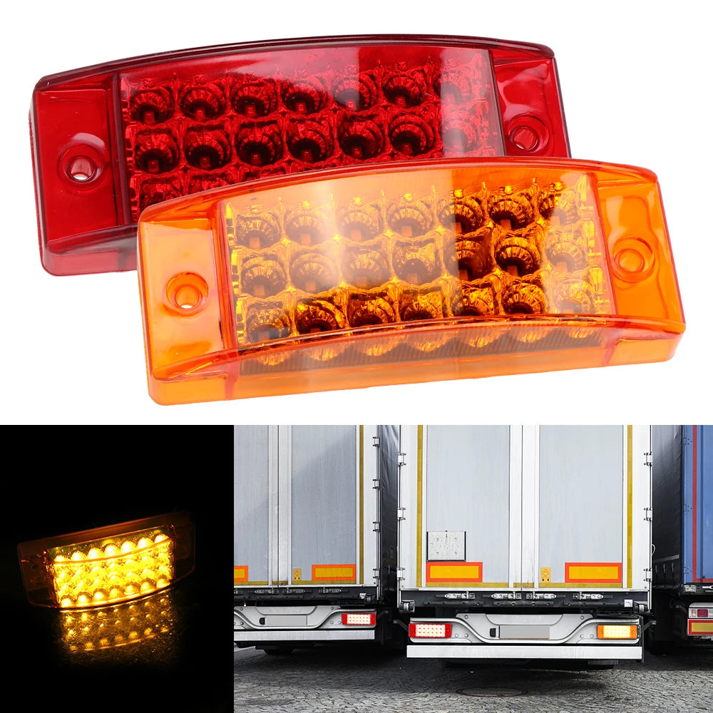21 LED Tail Light Waterproof Brake Rear Warning Tailight 12V 24V