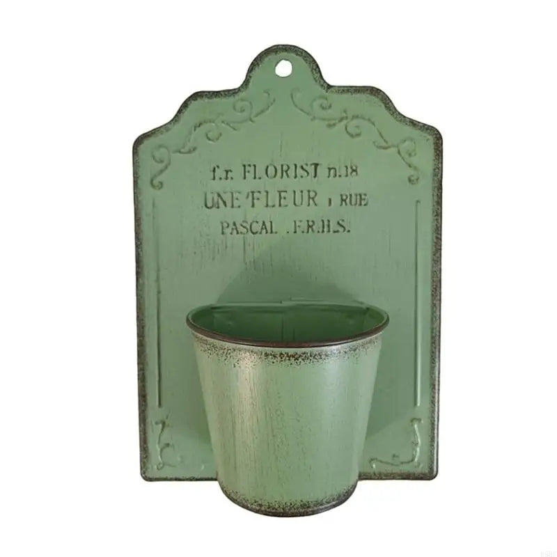 Elegant Basket Wall Hanging Planter Bucket Shelf Indoor Outdoor Plant