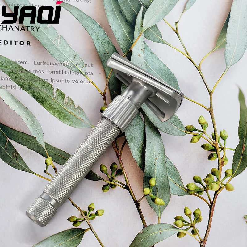 2026 Latest Model ！Yaqi Matte Torqx Stainless Steel Slant Adjustable Safety Razor - Classic Shaving Tool for Precision Grooming Zpaxo