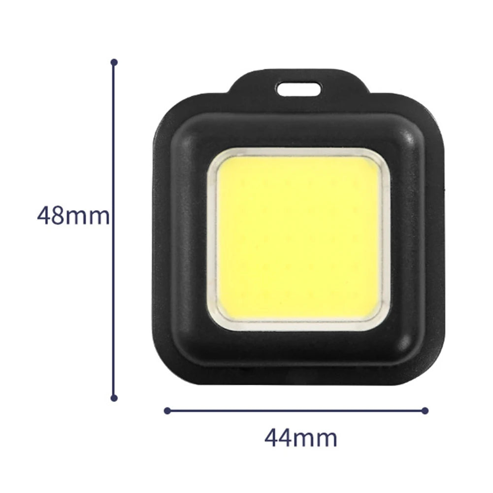 500LM Small Pocket Flashlight USB Charging Keychain Compact Camping