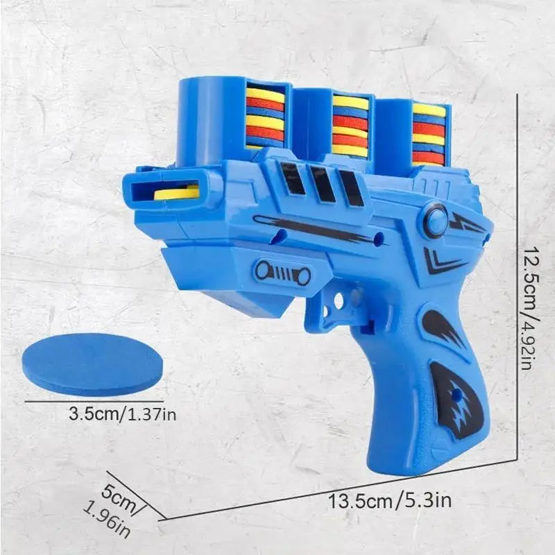Youngsters' UFO Launcher Toy Soft EVA Bullets Interactive Outdoor