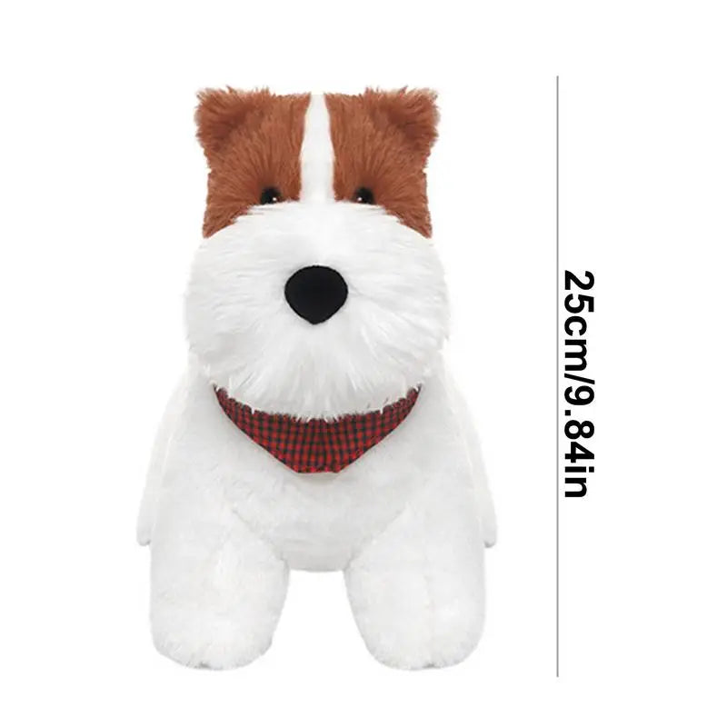 Puppy Stuffed Animal Highland Terrier Puppy Doll 9.8 Inch Cute Soft Throw Pillow Animal Doll For Store Collection Bedroom Home Zpaxo