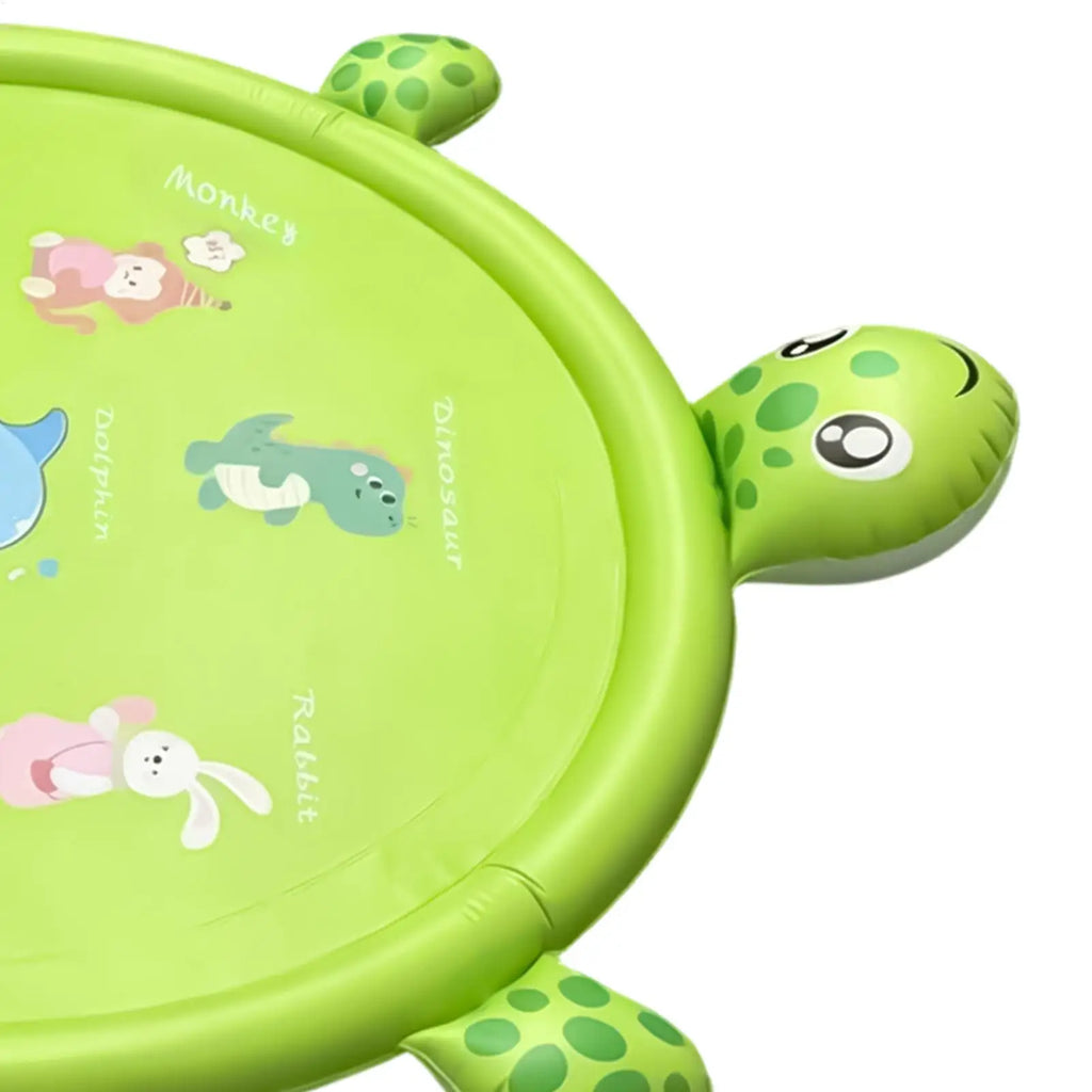 Water Play Pad 83.9in Non-slip Cute Turtle Pool Games Water Play Mat Sprinkler For Boys Girls Pets Backyard Garden Lawn Summer Zpaxo China Mainland