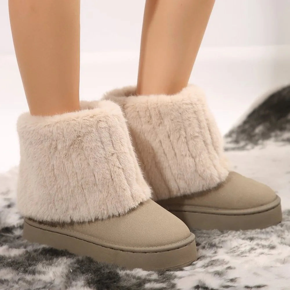Winter Women's Warm Snow Boots Casual Shoes Thick Soled Fashion