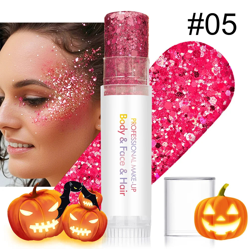Body Glitter Long-lasting Non Greasy Suitable Face Lips Halloween