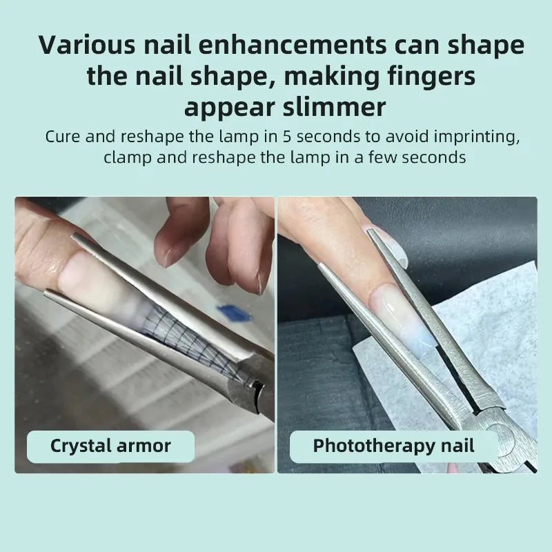 Acrylic Nail C Curve Pincher Clamp – Shaping & Extension Tool Nail Shaping Clamp Zpaxo