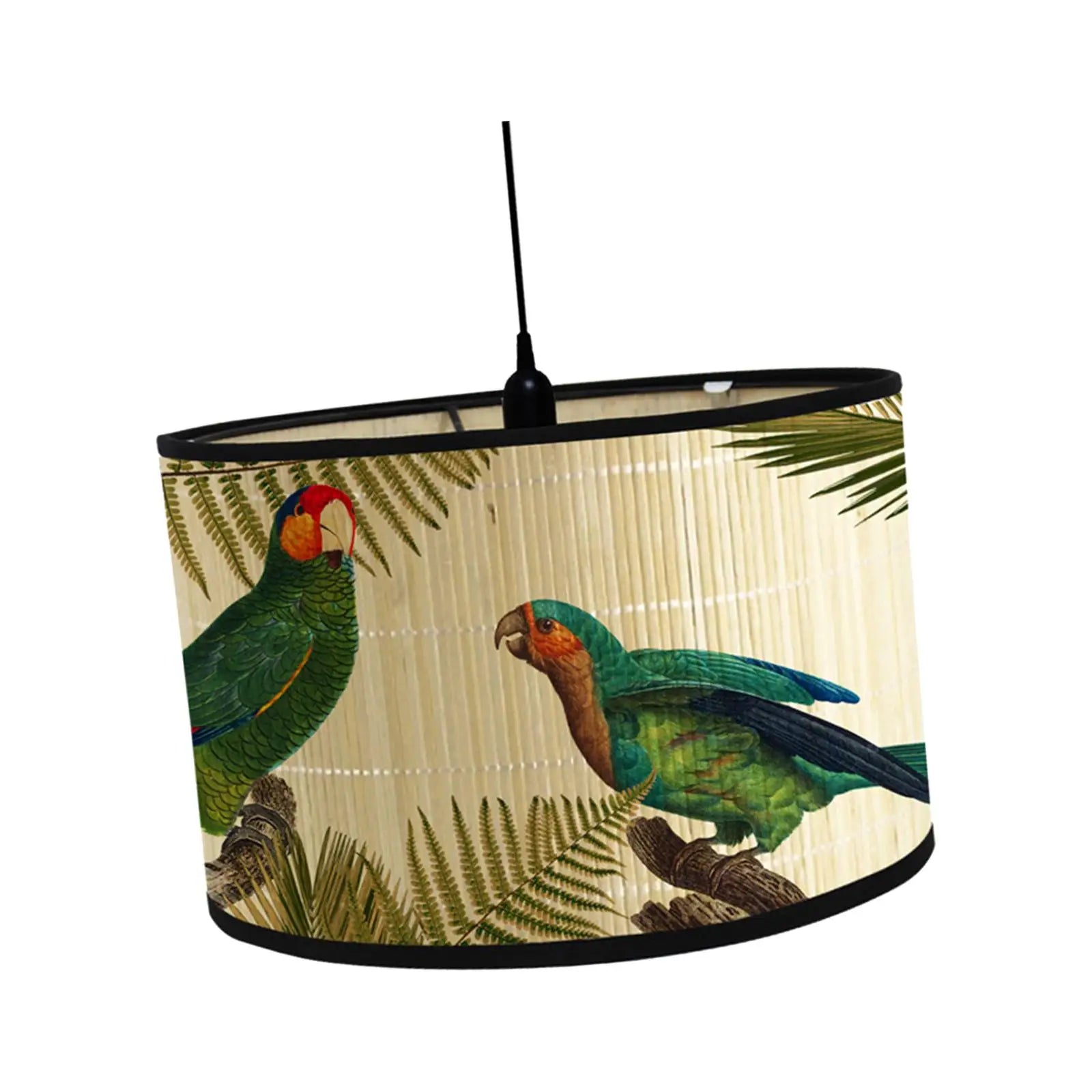 Drum Print Lamp Shade Light Cover 11 8x11 8x8 Inch E27 Bamboo Zpaxo