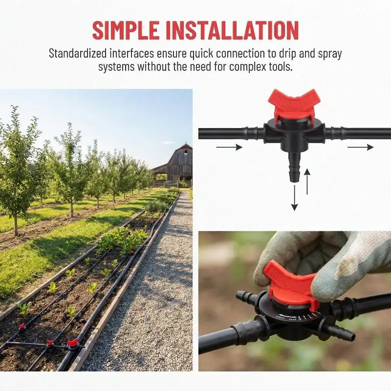Precision Fertilizer Injector Valve for Drip Irrigation Systems Water Saving Solution for Fruit Tree Cultivation Zpaxo