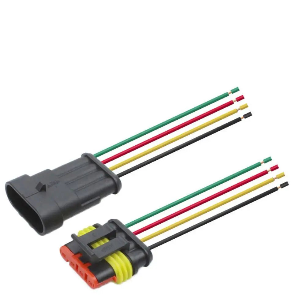 4 5 6 Way Male Female Wire Harness 1P 2P 3P 4P 5P Adapter Electrical Zpaxo 4P