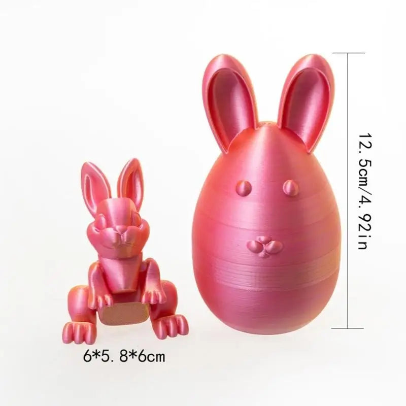 652F 3D Printed Rabbit Figurine And Decorative Box For Small Items Zpaxo